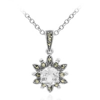 Collier en argent et Topaze blanche