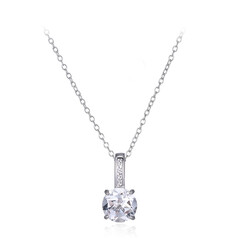 Collier en argent et Topaze blanche