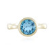 Bague en or et Topaze bleu Suisse (de Melo)