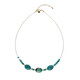 Collier en acier inoxydable et Turquoise