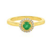 Bague en argent et Emeraude de Colombie