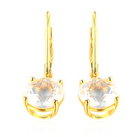 Boucles d'oreilles en argent et Quartz bleu lunaire