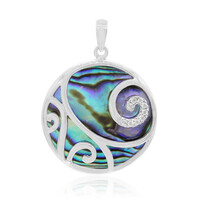 Pendentif en argent et Coquillage d'Abalone