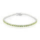 Bracelet en argent et Péridot de Birmanie