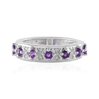 Bague en argent et Améthyste