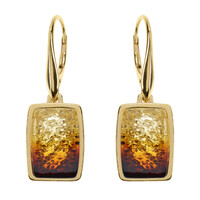 Boucles d'oreilles en argent et Ambre baltique