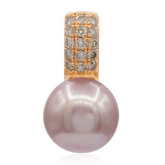 Pendentif en or et Perle Ming rose royal (TPC)