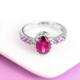Bague en argent et Rhodolite de la Vallée du Rift