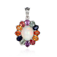 Pendentif en argent et Opale Welo