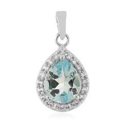 Pendentif en argent et Topaze bleu ciel