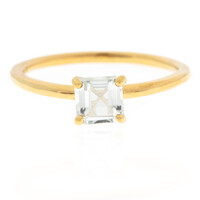 Bague en argent et Topaze blanche