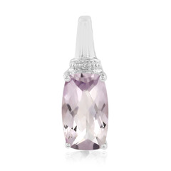Pendentif en argent et Améthyste Rose de France