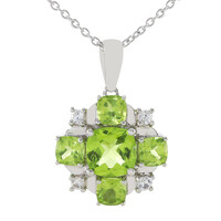 Collier en argent et Péridot