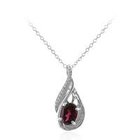 Collier en argent et Grenat Rhodolite