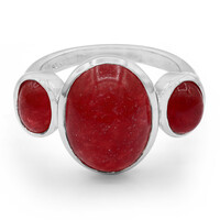 Bague en argent et Jade