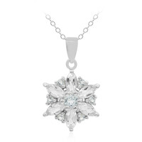 Collier en argent et Topaze blanche