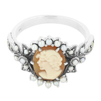Bague en argent et Cornaline
