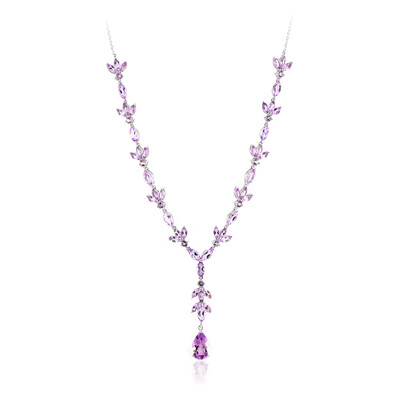 Collier en argent et Améthyste de Bolivie