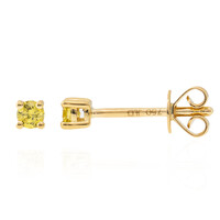 Boucles d'oreilles en or et Diamant SI2 jaune