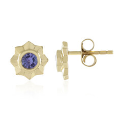 Boucles d'oreilles en or et Tanzanite AAA (de Melo)
