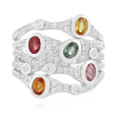 Bague en argent et Saphir