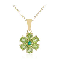 Collier en argent et Péridot de Birmanie