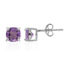 Boucles d'oreilles en argent et Améthyste