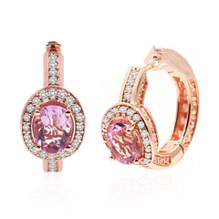 Boucles d'oreilles en argent et Fluorite rose (Dallas Prince Designs)