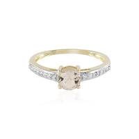Bague en or et Morganite de Madagascar