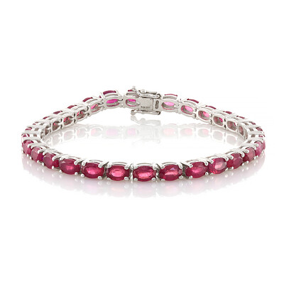 Bracelet en argent et Rubis de Madagascar