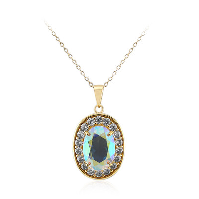 Collier en argent et Quartz Rayon de Lune
