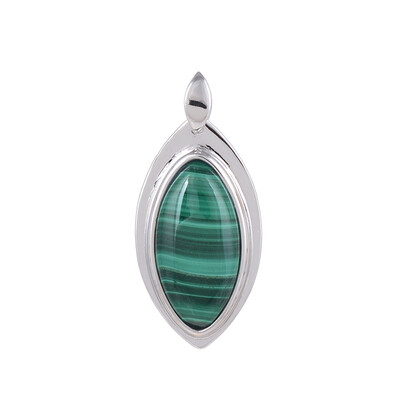 Pendentif en argent et Malachite