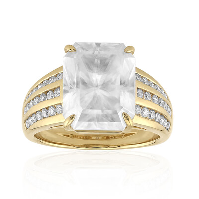 Bague en or et Cérussite de Namibie (de Melo)