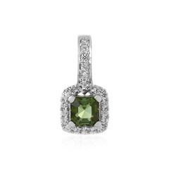 Pendentif en argent et Tourmaline néon du Nigeria