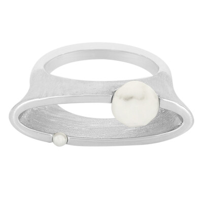 Bague en argent et Howlite