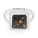 Bague en argent et Quartz fumé