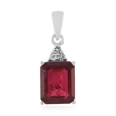 Pendentif en argent et Rubis de Madagascar