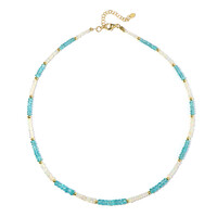 Collier en argent et Apatite bleue