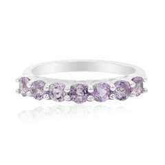 Bague en argent et Améthyste
