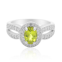 Bague en argent et Péridot