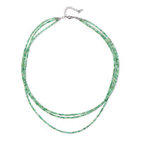 Collier en argent et Emeraude de Socoto