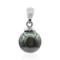 Pendentif en argent et Perle de culture de Tahiti (TPC)