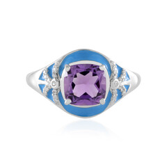 Bague en argent et Améthyste