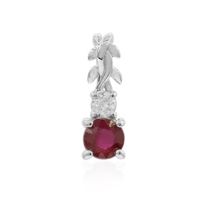 Pendentif en argent et Rubis de Madagascar