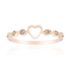 Bague en or et Diamant rose de France SI1 d'Argyle 