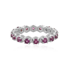 Bague en argent et Grenat Rhodolite