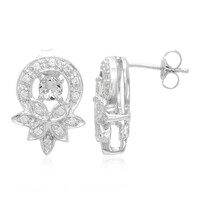 Boucles d'oreilles en argent et Béryl de l'Himalaya