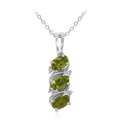 Collier en argent et Péridot de Birmanie