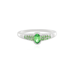 Bague en argent et Grenat Tsavorite