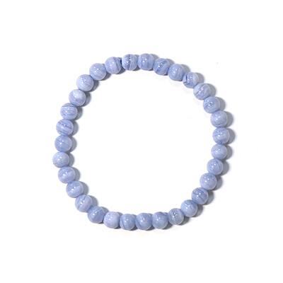 Bracelet et Agate zonée bleue